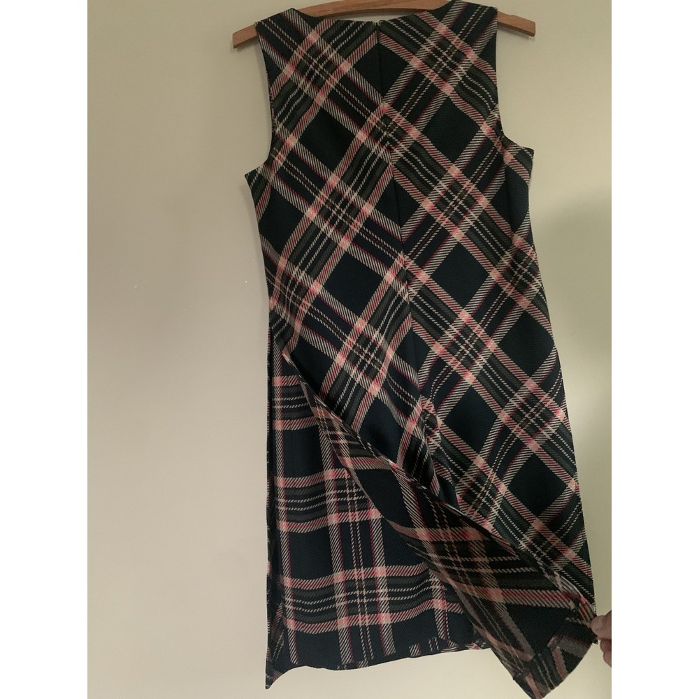 Trina Turk Brynne women's dress Plaid Shift sleeveless mini dress SZ-2 - Picture 11 of 16